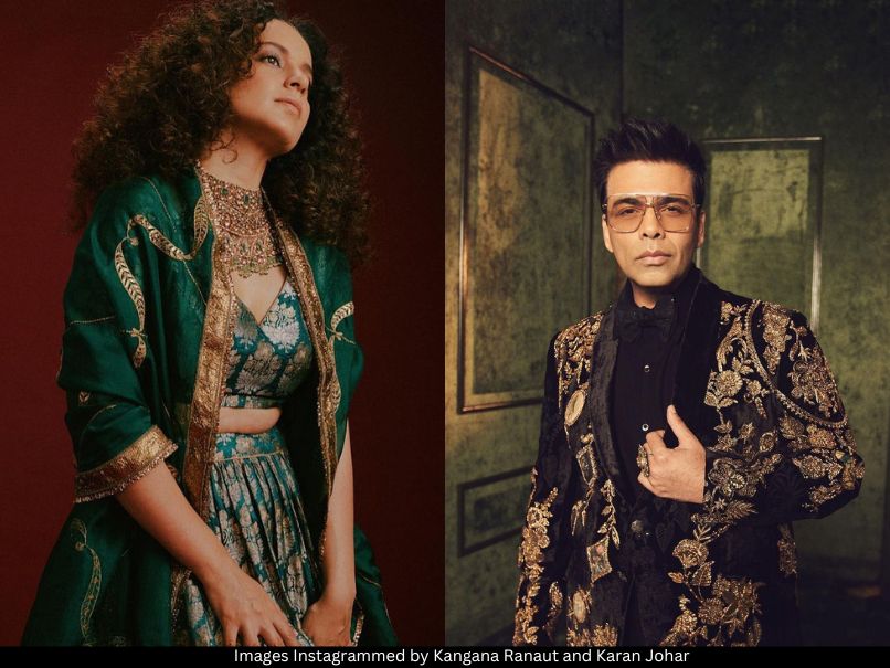 Kangana ranaut and Karan Johar 