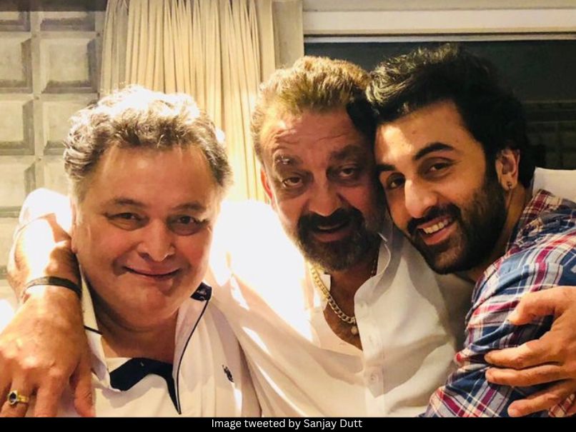 Sanjay Dutt, Rishi Kapoor and Ranbir Kapoor 