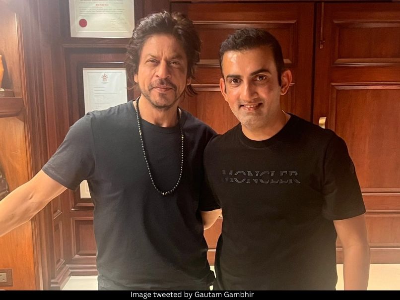 SRK with Gautam Gambhir 
