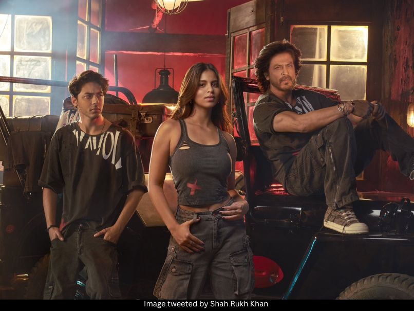 Aryan Khan, Suhana Khan and SRK 