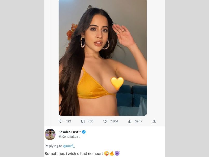 Kendra Lust comment on Urfi Javed post 