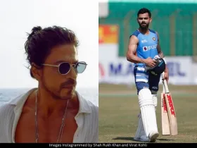 SRK and Virat Kohli 