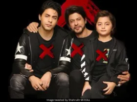 SRK, Aryan and AbRam Khan 