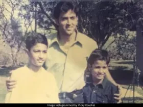 Vicky, Sunny Kaushal with Hrithik Roshan 