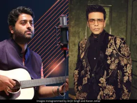 Arijit Singh and Karan Johar 