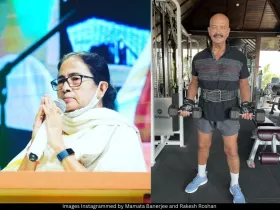 Mamata Banerjee and Rakesh Roshan 