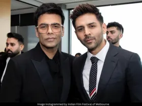 Karan Johar and Kartik Aaryan 