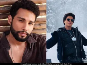 Siddhant Chaturvedi and SRK 