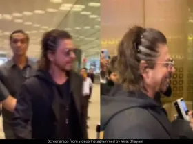 Shah Rukh Khan Mumbai airport 