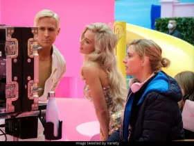 Ryan Gosling, Margot Robbie and Greta Gerwig 