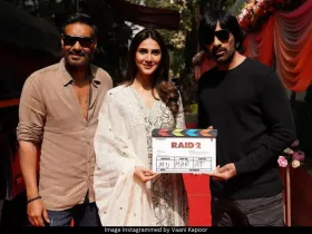 Ajay Devgn, Vaani Kapoor and Ravi Teja 