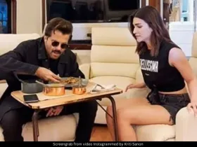 Kriti Sanon and Anil Kapoor 