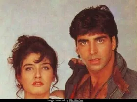 Raveena Tandon and Akshay Kumar 