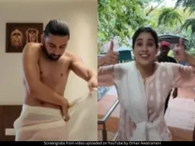 Orhan Awatramani and Janhvi Kapoor 