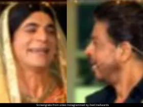 Sunil Grover and SRK 