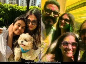 Aishwarya, Abhishek Bachchan and Aaradhya Bachchan 