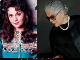 Mumtaz and Zeenat Aman 
