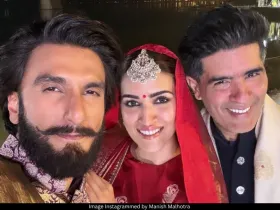 Ranveer Singh, Kriti Sanon, Manish Malhotra 