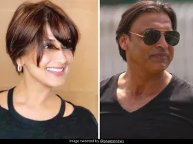 Sonali Bendre and Shoaib Akhtar 