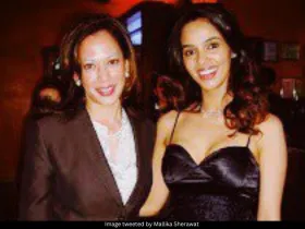 Mallika Sherawat and Kamala Harris 
