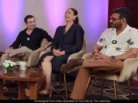 Ajay Devgn and Tabu 