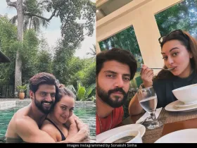 Sonakshi Sinha and Zaheer Iqbal 