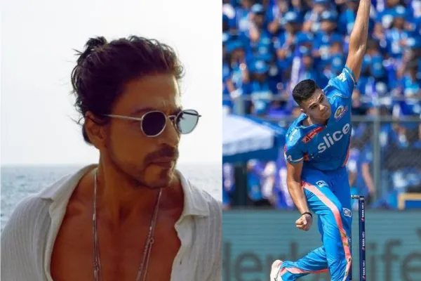 Shah Rukh Khan and Arjun Tendulkar 