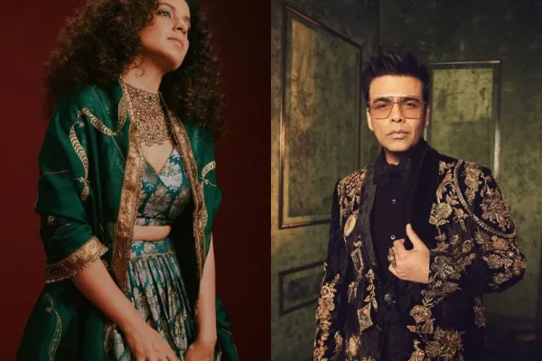 Kangana Ranaut and Karan Johar