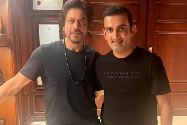 SRK with Gautam Gambhir 