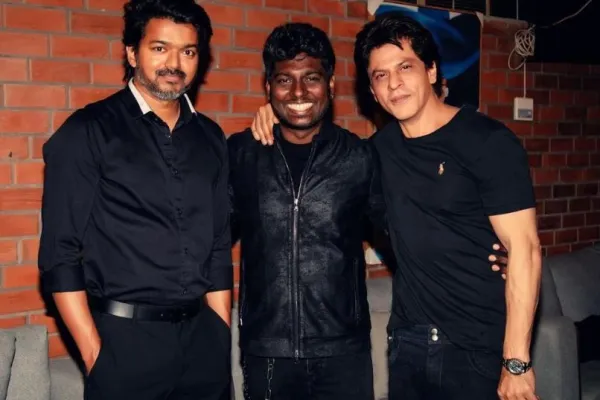 Vijay and SRK with Atlee 