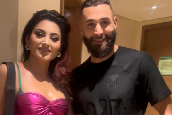 Urvashi Rautela and Karim Benzema 