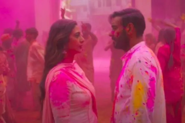 Ajay Devgn and Tabu 